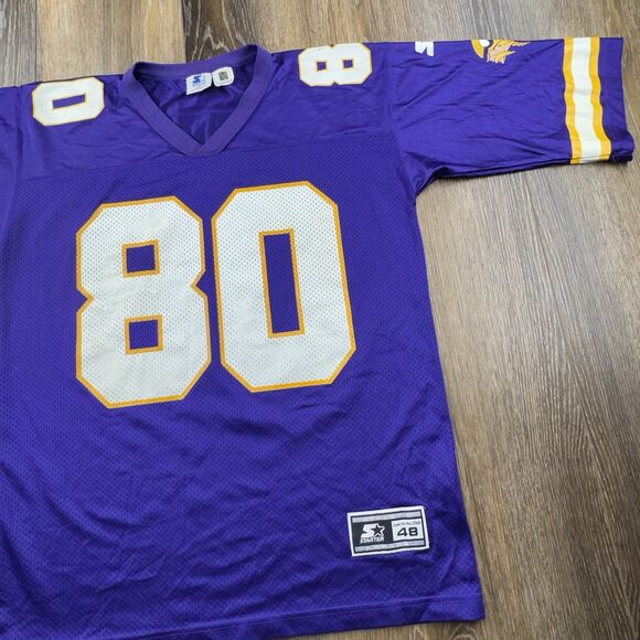 STARTER Other - Cris Carter Jersey Mens L 48 Purple Minnesota Vikings Starter NFL Football Team